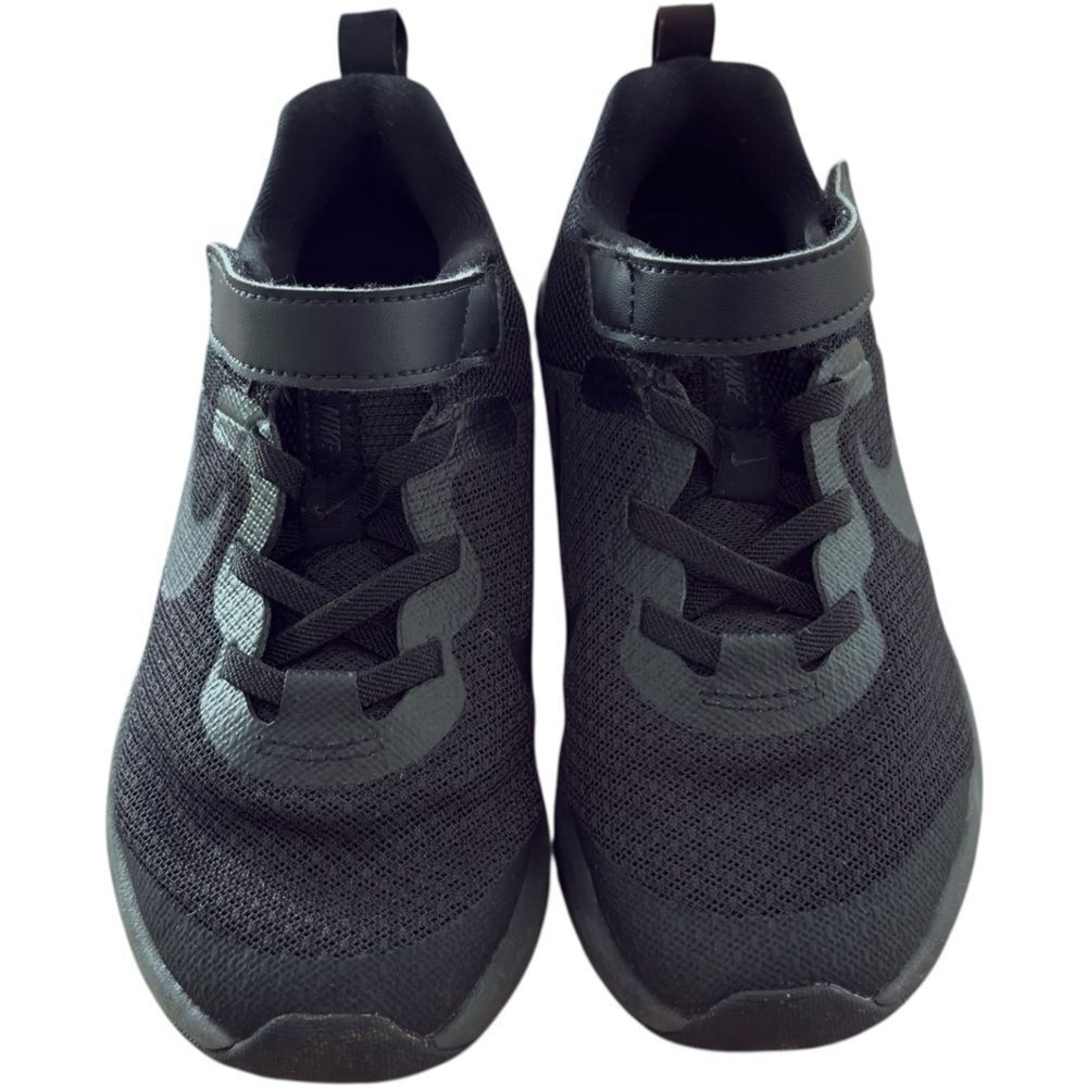 Nike Revolution Boys Kids Black Velcro Sneakers Shoes. Little Kids 12.